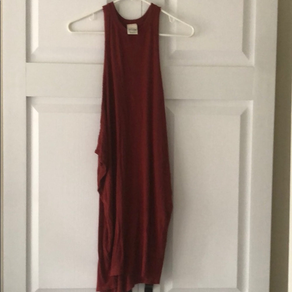Brick red cover up or tunic.